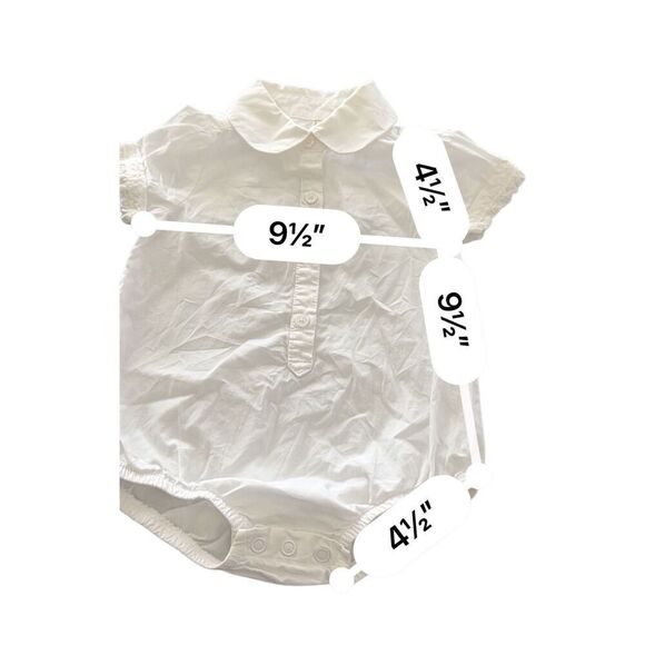 OSHKOSH BODYSUIT button up shirt size 12M - Picture 2 of 6